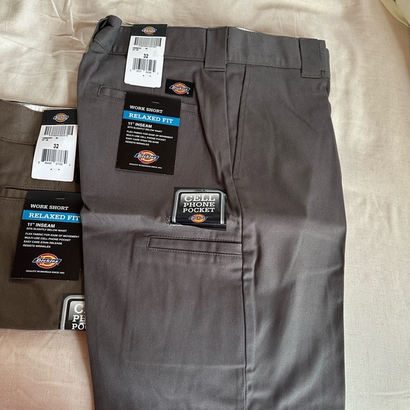 Dickies Relaxed Fit Work Shorts - grey and Brown - Picture 2 of 2
